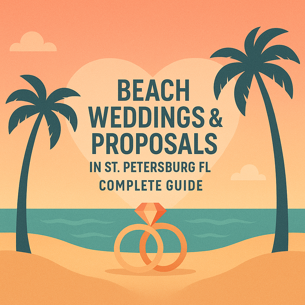 Beach scene related to Beach Weddings & Proposals in St. Petersburg, Florida: Your Complete Planning Guide